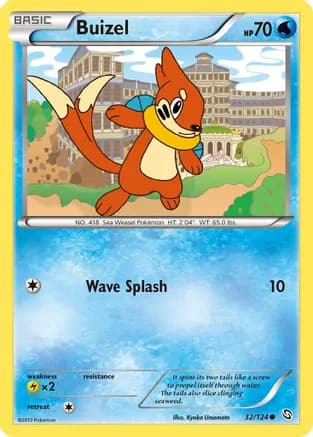 Buizel — Dragons Exalted Pokémon TCG card by Kyoko Umemoto