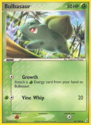 Bulbasaur - 046/100 — Crystal Guardians Pokémon TCG card by Kagemaru Himeno