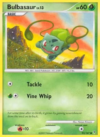 Bulbasaur — Supreme Victors Pokémon TCG card by Naoyo Kimura