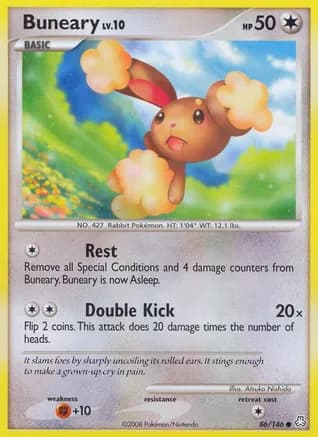 Buneary — Legends Awakened Pokémon TCG card by Atsuko Nishida