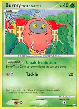 Burmy Trash Cloak — Arceus Pokémon TCG card by Yukiko Baba