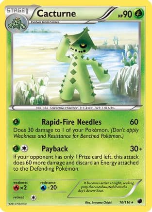 Cacturne — Plasma Freeze Pokémon TCG card by Suwama Chiaki