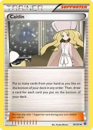 Caitlin — Plasma Blast Pokémon TCG card by Yusuke Ohmura