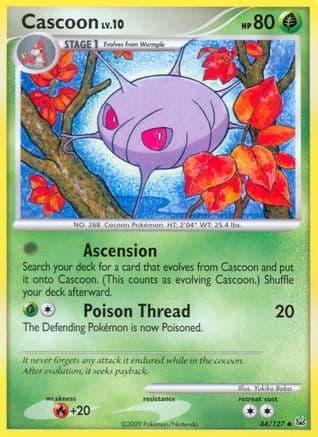 Cascoon — Platinum Pokémon TCG card by Yukiko Baba