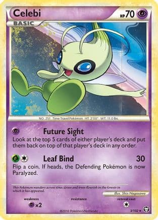 Celebi — Triumphant Pokémon TCG card by Yuu Nishida