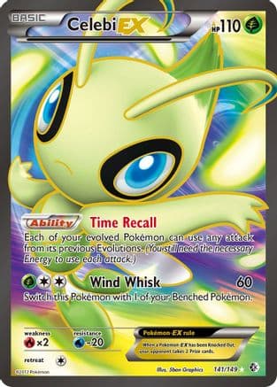 Celebi EX (141 Full Art) — Pokémon TCG card