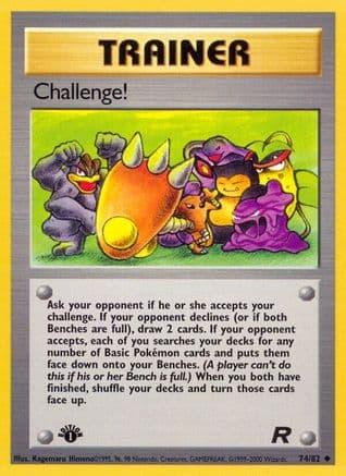 Challenge! — Team Rocket Pokémon TCG card by Kagemaru Himeno