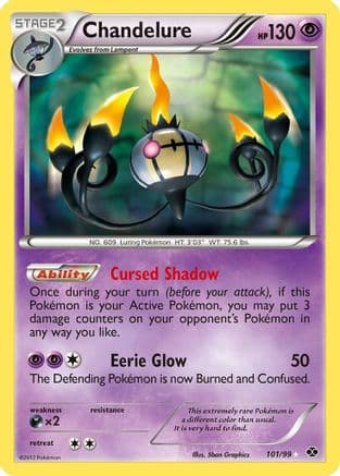 Chandelure (Secret) — Next Destinies Pokémon TCG card by 5ban Graphics