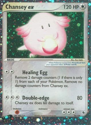 Chansey ex — EX Ruby and Sapphire Pokémon TCG card by Ryo Ueda