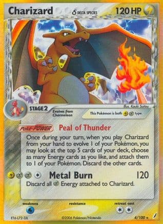 Charizard (Delta Species) — Crystal Guardians Pokémon TCG card by Kouki Saitou