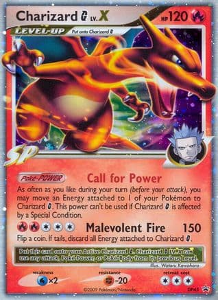 Charizard G LV.X - DP45 — Diamond and Pearl Promos Pokémon TCG card by Wataru Kawahara