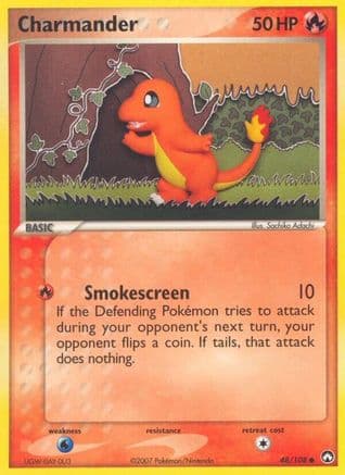 Charmander — EX Power Keepers Pokémon TCG card by Sachiko Adachi
