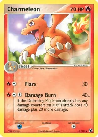 Charmeleon — EX FireRed & LeafGreen Pokémon TCG card by Kouki Saitou