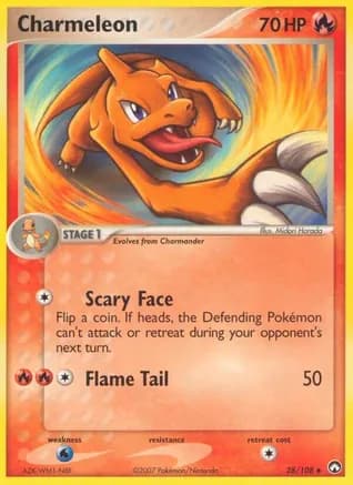 Charmeleon — EX Power Keepers Pokémon TCG card by Midori Harada