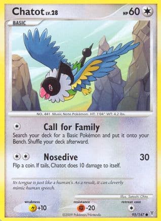 Chatot — Supreme Victors Pokémon TCG card by Satoshi Ohta