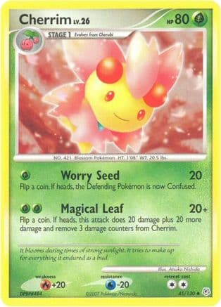 Cherrim — Diamond and Pearl Pokémon TCG card by Atsuko Nishida