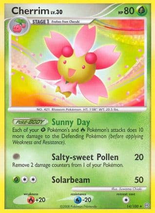 Cherrim — Stormfront Pokémon TCG card by Suwama Chiaki