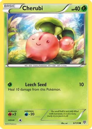 Cherubi — Plasma Storm Pokémon TCG card by sui