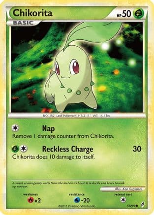 Chikorita — Call of Legends Pokémon TCG card by Ken Sugimori