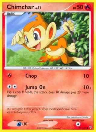 Chimchar — Supreme Victors Pokémon TCG card by Masakazu Fukuda
