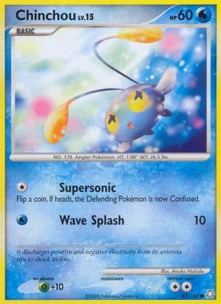 Chinchou (87) — Legends Awakened Pokémon TCG card by Atsuko Nishida