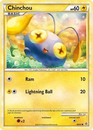 Chinchou — Unleashed Pokémon TCG card by sui