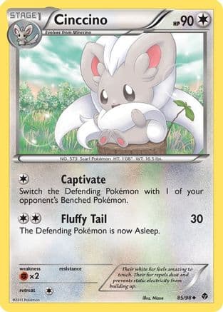 Cinccino — Emerging Powers Pokémon TCG card by Kanako Eo
