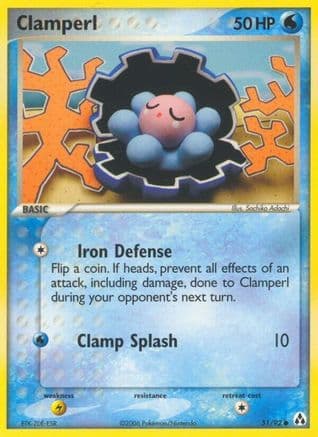 Clamperl — Legend Maker Pokémon TCG card by Sachiko Adachi