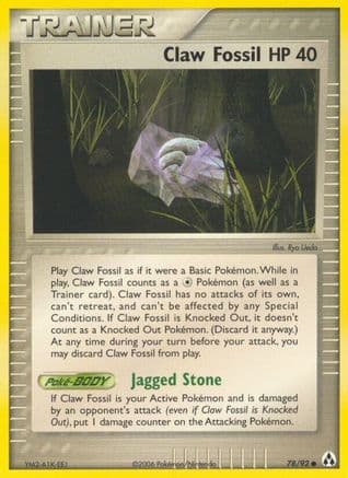 Claw Fossil — Legend Maker Pokémon TCG card by Ryo Ueda
