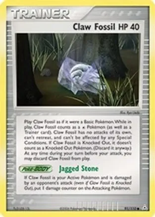 Claw Fossil — EX Holon Phantoms Pokémon TCG card by Ryo Ueda