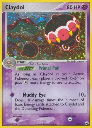 Claydol - 2/101 — EX Hidden Legends Pokémon TCG card by Kyoko Umemoto