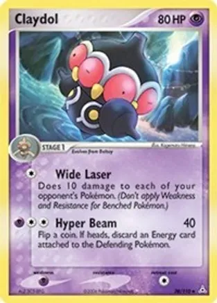 Claydol — EX Holon Phantoms Pokémon TCG card by Kagemaru Himeno