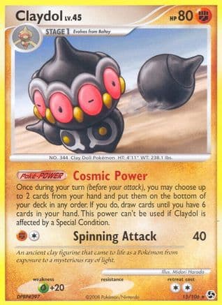 Claydol — Great Encounters Pokémon TCG card by Midori Harada
