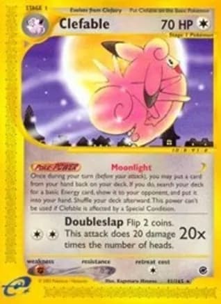 Clefable (41) — Expedition Pokémon TCG card by Kagemaru Himeno