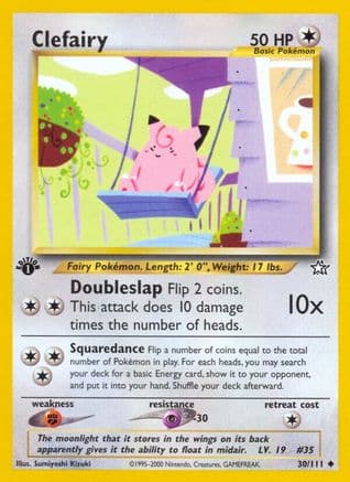 Clefairy — Neo Genesis Pokémon TCG card by Sumiyoshi Kizuki