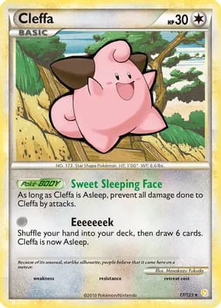 Cleffa — HeartGold SoulSilver Pokémon TCG card by Masakazu Fukuda