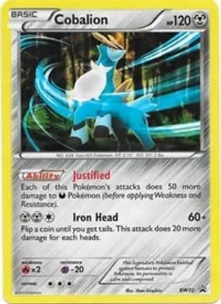 Cobalion - BW72 — Black and White Promos