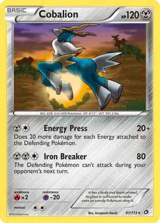 Cobalion — Legendary Treasures Pokémon TCG card by Sumiyoshi Kizuki