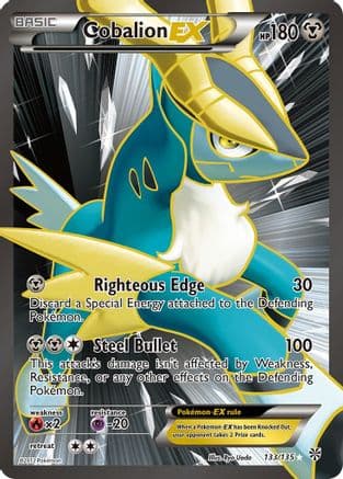 Cobalion EX (133 Full Art) — Pokémon TCG card