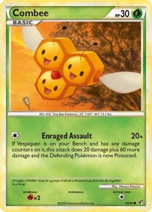 Combee — Undaunted Pokémon TCG card by Naoyo Kimura