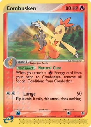 Combusken - 28/109 — EX Ruby and Sapphire