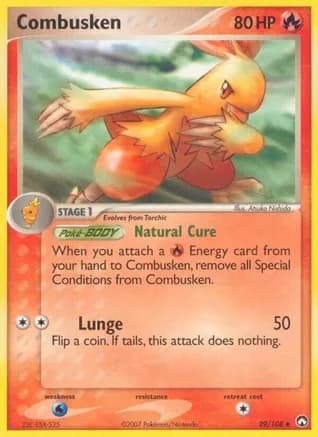 Combusken — EX Power Keepers Pokémon TCG card by Atsuko Nishida