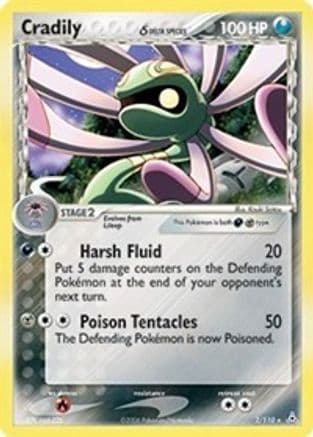 Cradily (Delta Species) — Holon Phantoms Pokémon TCG card by Mizue