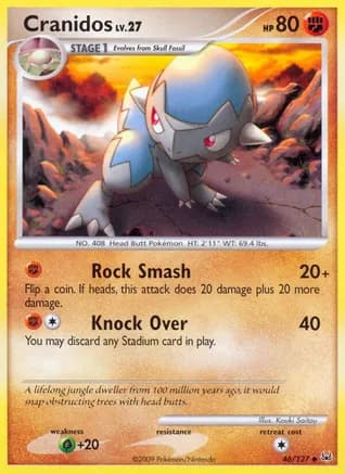 Cranidos — Platinum Pokémon TCG card by Kouki Saitou