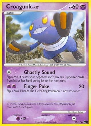 Croagunk — POP Series 8 Pokémon TCG card by Kouki Saitou