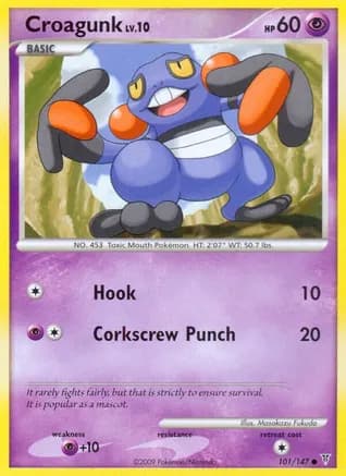 Croagunk — Supreme Victors Pokémon TCG card by Masakazu Fukuda