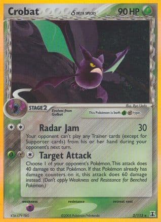 Crobat (Delta Species) — Delta Species Pokémon TCG card by Ryo Ueda