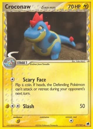 Croconaw (Delta Species) — EX Dragon Frontiers