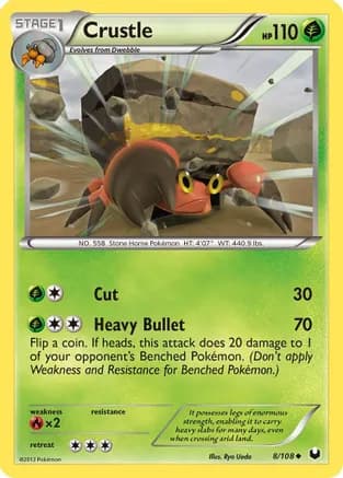 Crustle — Dark Explorers Pokémon TCG card by Ryo Ueda