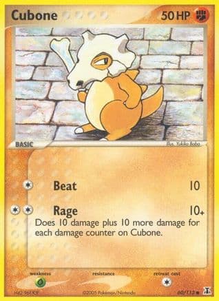 Cubone — Delta Species Pokémon TCG card by Atsuko Nishida